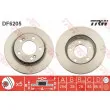 Jeu de 2 disques de frein avant TRW DF6205 - Visuel 1