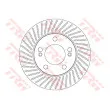 Jeu de 2 disques de frein avant TRW DF6205 - Visuel 2