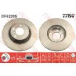 Jeu de 2 disques de frein avant TRW DF6220S - Visuel 1