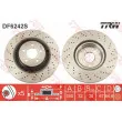Jeu de 2 disques de frein avant TRW DF6242S - Visuel 1