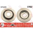 Jeu de 2 disques de frein avant TRW DF6259 - Visuel 1