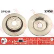 Jeu de 2 disques de frein arrière TRW DF6308 - Visuel 1