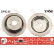 Jeu de 2 disques de frein arrière TRW DF6330 - Visuel 1