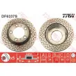 Jeu de 2 disques de frein arrière TRW DF6337S - Visuel 1