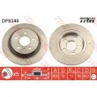 Jeu de 2 disques de frein arrière TRW DF6340 - Visuel 1