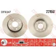 Jeu de 2 disques de frein arrière TRW DF6347 - Visuel 1