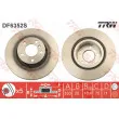 Jeu de 2 disques de frein arrière TRW DF6352S - Visuel 1