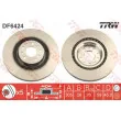 Jeu de 2 disques de frein avant TRW DF6424 - Visuel 1