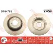 Jeu de 2 disques de frein arrière TRW DF6476S - Visuel 1