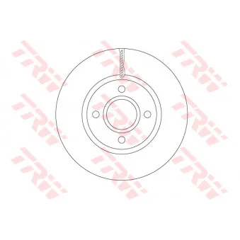 Jeu de 2 disques de frein avant TRW DF6509