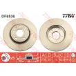 Jeu de 2 disques de frein avant TRW DF6536 - Visuel 1