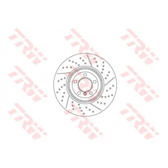 Jeu de 2 disques de frein avant TRW DF6600S