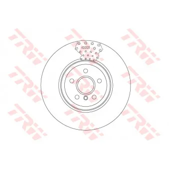 Jeu de 2 disques de frein avant TRW DF6605S