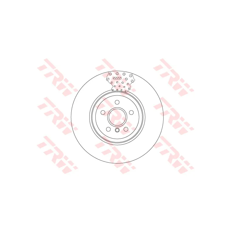 Jeu de 2 disques de frein avant TRW DF6605S
