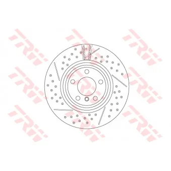 Jeu de 2 disques de frein arrière TRW