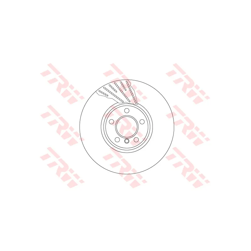 Disque de frein avant droit TRW DF6612S