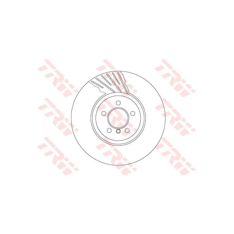 Disque de frein avant droit TRW DF6614S