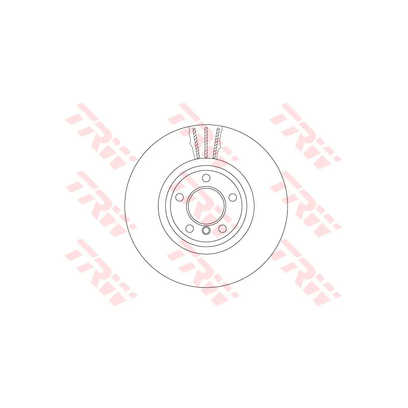 Jeu de 2 disques de frein avant TRW DF6615S
