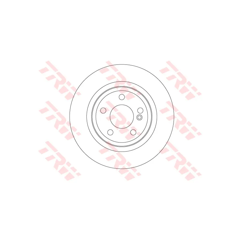 Jeu de 2 disques de frein arrière TRW DF6634