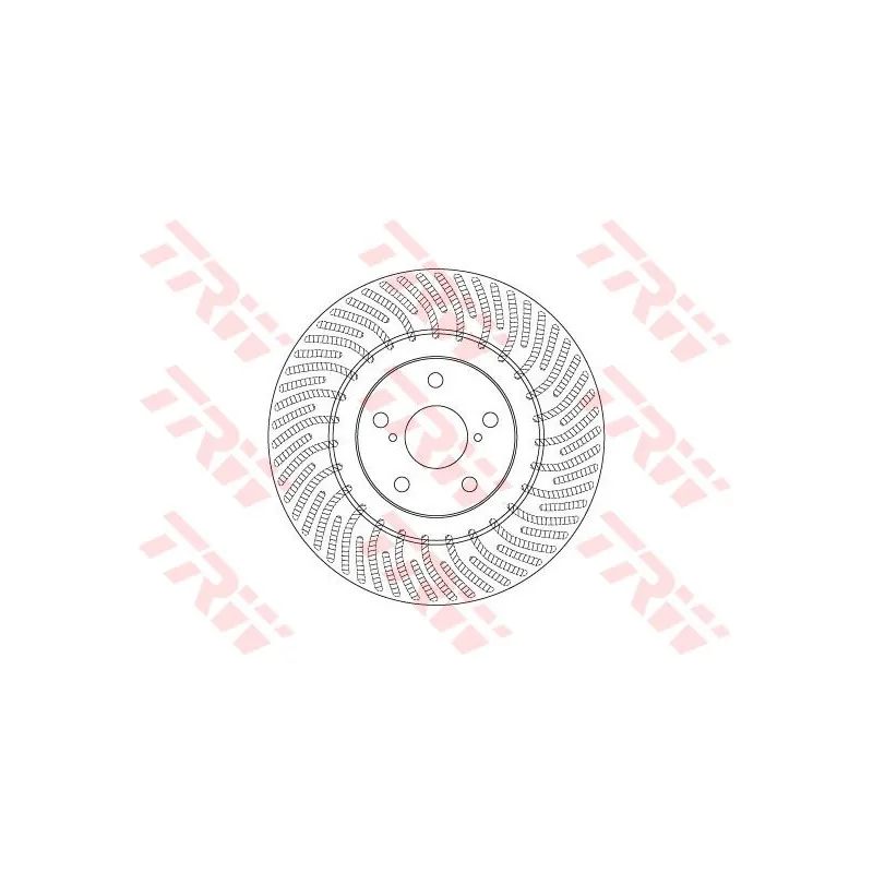 Disque de frein avant gauche TRW DF6692S