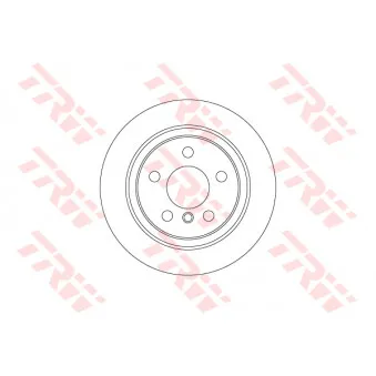 Jeu de 2 disques de frein arrière TRW DF6756