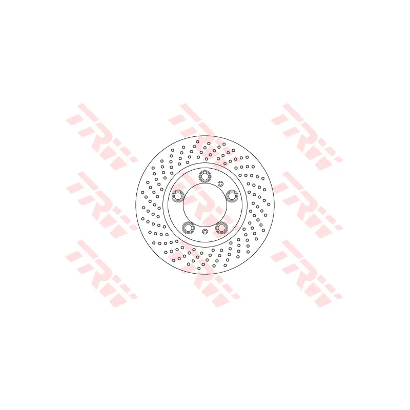 Disque de frein avant gauche TRW DF6778S