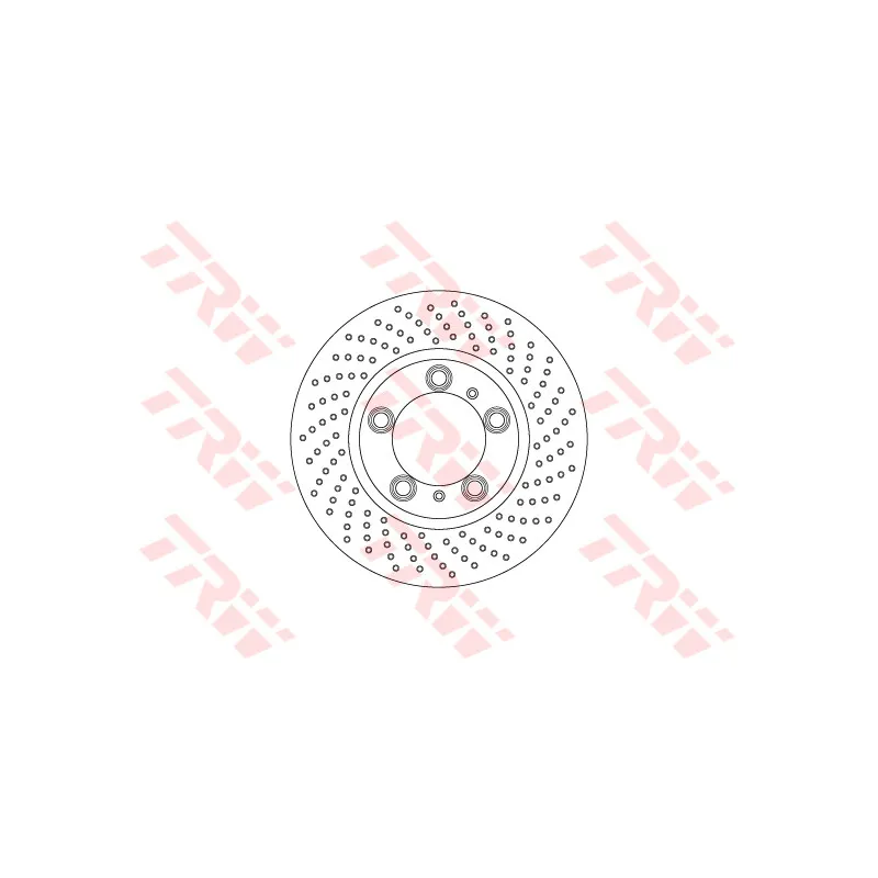 Disque de frein avant droit TRW DF6779S