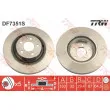 Jeu de 2 disques de frein avant TRW DF7351S - Visuel 1