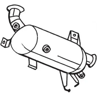 Filtre à particules / à suie, échappement BOSAL 097-580