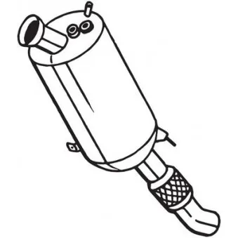 Filtre à particules / à suie, échappement BOSAL 097-582