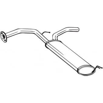 Silencieux arrière BOSAL 135-133