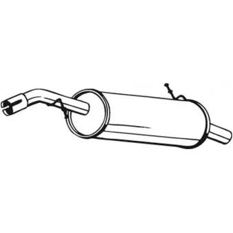Silencieux arrière BOSAL 135-137