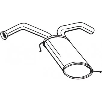 Silencieux arrière BOSAL 169-075