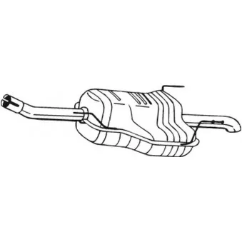 Silencieux arrière BOSAL 185-493