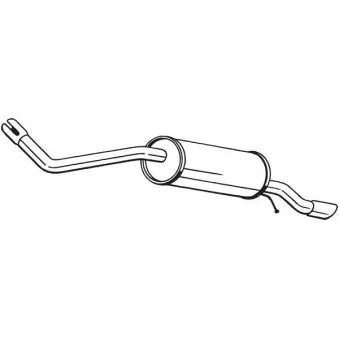 Silencieux arrière BOSAL 233-569