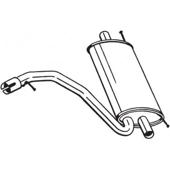 Silencieux arrière BOSAL 235-059