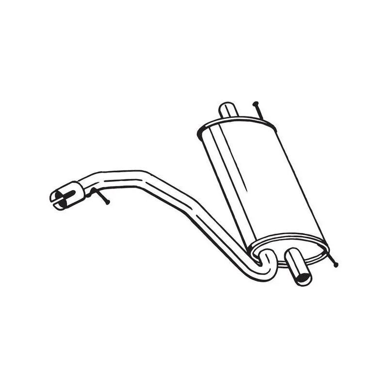Silencieux arrière BOSAL 235-059