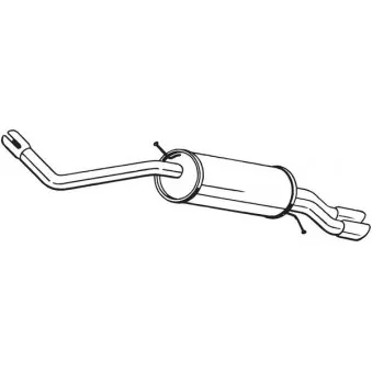 Silencieux arrière BOSAL 279-641