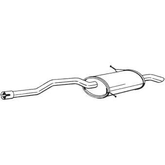 Silencieux arrière BOSAL 279-643