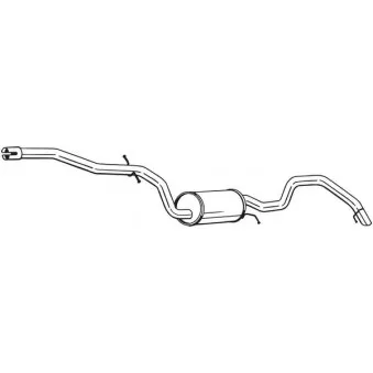 Silencieux arrière BOSAL 287-483