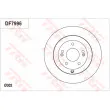 Jeu de 2 disques de frein arrière TRW DF7996 - Visuel 1