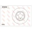 Jeu de 2 disques de frein avant TRW DF8050 - Visuel 1