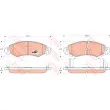 Jeu de 4 plaquettes de frein avant TRW GDB1420 - Visuel 1