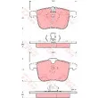 Jeu de 4 plaquettes de frein avant TRW GDB1567 - Visuel 1