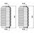 Jeu de joints-soufflets, direction MOOG K150002 - Visuel 1