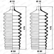 Jeu de joints-soufflets, direction MOOG K150014 - Visuel 1
