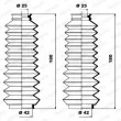 Jeu de joints-soufflets, direction MOOG K150025 - Visuel 1