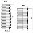 Jeu de joints-soufflets, direction MOOG K150027 - Visuel 1