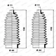 Jeu de joints-soufflets, direction MOOG K150033 - Visuel 1