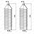 Jeu de joints-soufflets, direction MOOG K150034 - Visuel 1